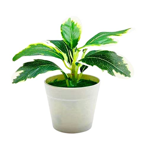 Artificial Potted Plant Realistic Plastic Eye-Catching Imitative Bonsai Plants for Home Potted Plant Delicate for Garden