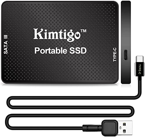 kimtigo 2.5 Inch Internal SSD 250G Multi-Purpose Portable External Mobile Extreme Solid State Drive with Type-C USB-C Interface and SATA III Interface for Laptop Desktop Gaming Office