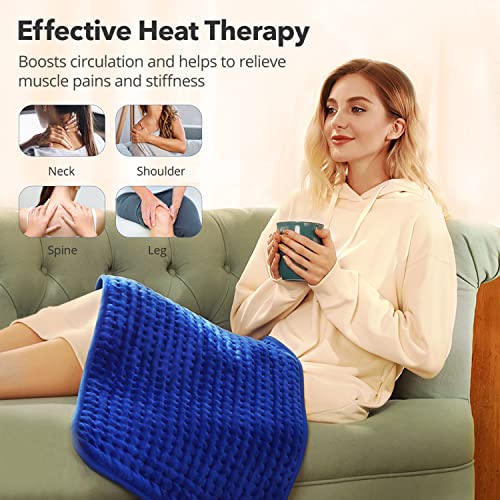 Heating Pad for Back Pain Relief, 33” x 17” XXXL Electric Heating Pad for Neck and Shoulder Cramps with 6 InstaHeat Settings, Auto Off, Moist Dry Heat Therapy, Machine Washable | The Storepaperoomates Retail Market - Fast Affordable Shopping