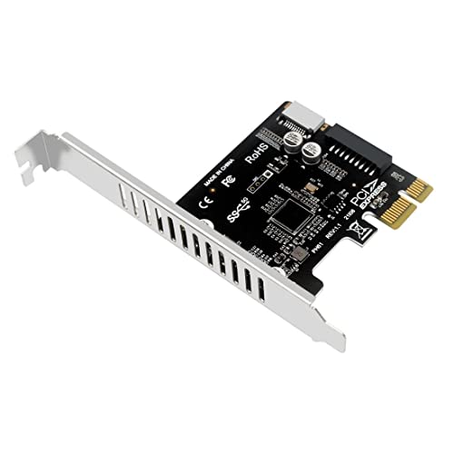 ChenYang CY 20Pin 5Gbps USB 3.1 Type-E Front Panel Socket & USB 2.0 to PCI-E 1X Express Card VL805 Adapter for Motherboard