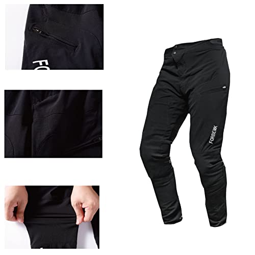 FORBEMK Boys Youth Bike Pants Kids MTB Pants Quick-Dry Lightweight Breathable Girls Hiking Running Outdoor Sweatpants-Black-12 | The Storepaperoomates Retail Market - Fast Affordable Shopping