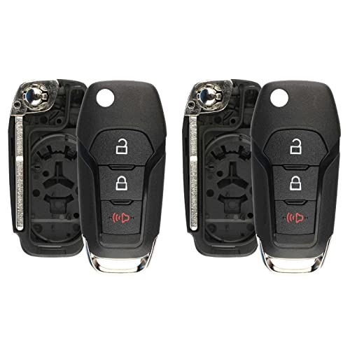 2x Keyless Option Remote Car Key Fob Shell Case For Ford (N5F-A08TAA)