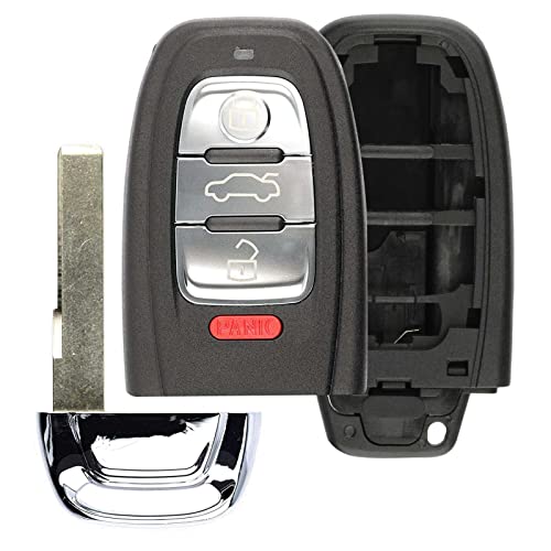 Keyless Option Remote Car Key Fob Shell Case For Audi (IYZFBSB802)