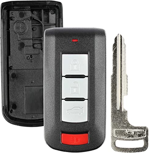 Keyless Option Remote Car Key Fob Shell Case For Mitsubishi (OUC644M)