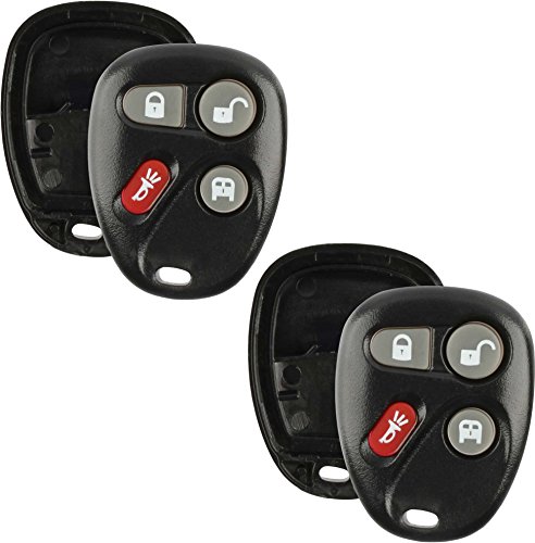 2x Keyless Option Remote Car Key Fob Shell Case For Chevrolet GMC (15752330)