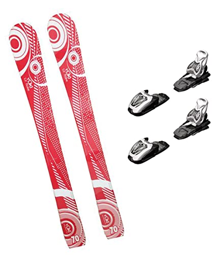 Yuki Skis and Marker 7.0 Bindings Skiboards, Ski Snow Blades Package Kids Youth Pick 70cm 80cm 90cm 100cm (Marker 7.0 Binding Included, 80 cm Yuki Skis)