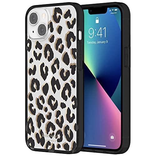 kate spade new york Protective Hardshell Case for iPhone 13 – City Leopard Black