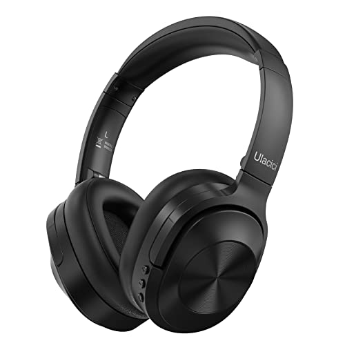 Active Noise Cancelling Headphones,Wireless Bluetooth Headphones Built-in Mic 40 Hours Playtime Wireless Noise Cancelling Headphone 3D Low Bass Tone Fast Charge for Cellphone/Work/Gym/TravelComputers