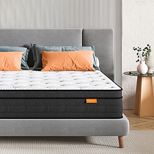 Sweetnight Full Mattress, 10 Inch Pillow Top Hybrid Full Size Mattress, Gel Memory Foam with Pocketed Spring Mattress in a Box for Cool Sleep and Balance Support