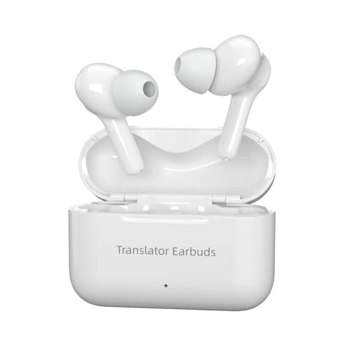 Xupurtlk Language Translator Earbuds 71 Language & 56 Accents Instant Voice Language Translator with Bluetooth & APP for Translating and Music and Calls