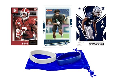 Trevon Diggs Rookie Cards Assorted 3 Card Gift Bundle – Dallas Cowboys Football Trading Cards