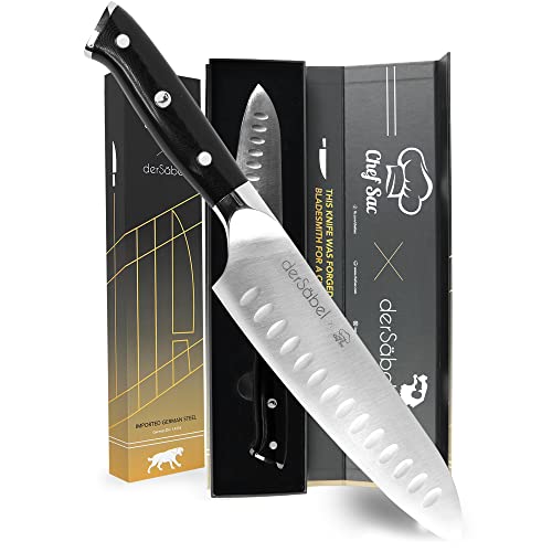 Santoku Knife 7 Inch | Best Chef Knife | 7In Chef Knife | Classic Santoku Chopping Knife | Vegetable Knife – Stainless Steel Kitchen 7 | Chef’s Knife ​| Best Knife Chefs Foundry Knife | Santoku Knives
