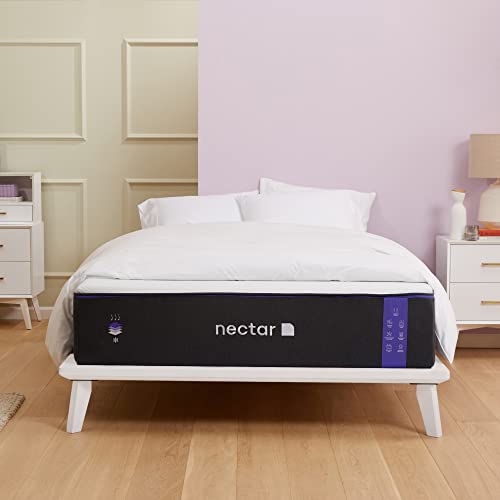 Nectar Premier King Mattress 13″ – Medium Firm Gel Memory Foam Mattress – 5 Layers of Comfort – Dual Action Cooling Tech – 365-Night Trial – Forever Warranty, White