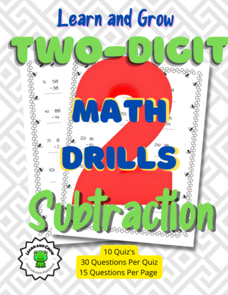 Math Drills: Two Digit Subtraction – from Learn and Grow