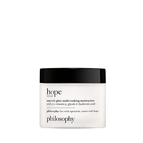 philosophy renewed hope in a jar smooth glow multi-tasking moisturizer, 2 Fl. Oz.