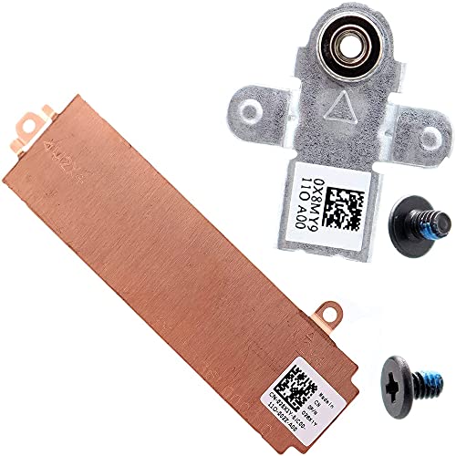 HYY 2280 M.2 SSD Heatsink Cover + Hard Drive Support Bracket Solid-State Drive Mounting Metal Replacement for Dell G15 5510 5511 5515 Alienware M15 R5 M15 R6