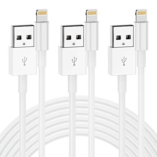 QZIIW [Apple MFI Certified iPhone Charger Cable 10 Ft, 3Pack Extra Long USB to Lightning Cable 10 Feet,Apple Charging Power Cord 10 Foot for iPhone 14 13 12 11 Pro Max Mini XR X 9 8 7Plus 6 6s ipad