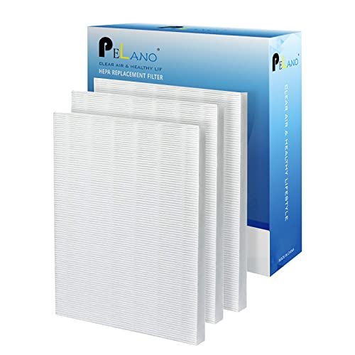 Pelano 115115 Filter Replacements C535 Replacement Filters for Winix PlasmaWave C535, 5300, 6300, 5300-2, 6300-2, P300, 9000, 5000, 5000B Air Purifier,Winix Size 21 Filter A – 3 Pack Hepa Only