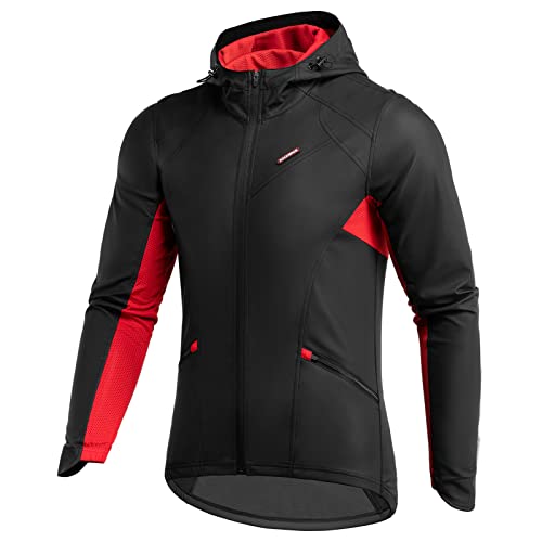 ROCKBROS Winter Cycling Jacket for Men Windproof Thermal Breathable Running Windbreaker Cycling Clothing Black | The Storepaperoomates Retail Market - Fast Affordable Shopping
