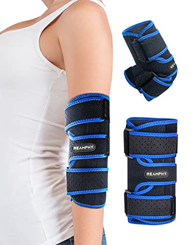 Elbow Brace, Adjustable Elbow Splint Support Immobilizer Brace Stabilizer Sleeping for Cubital Tunnel Syndrome, Comfortable for Ulnar Nerve entrapment Relief Pain and Tendinitis Arm Straightener Fit Men ＆ Women