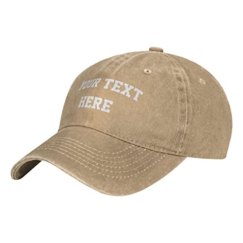 Custom Hat Personalized Text & Photo Dad Hats, Soft Adjustable Baseball Cap, Men Women Universal Snapback Hat Trucker Hat