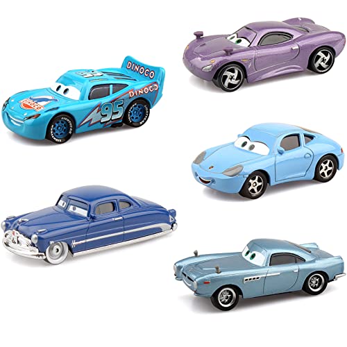 Cars 2 Blue Lightning McQueen and his Friends 1/55 Metal Die Casting Car Toy for 3 4 5 6 Year Old,in Bulk