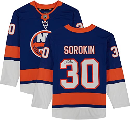 Ilya Sorokin New York Islanders Autographed Blue Fanatics Breakaway Jersey – Autographed NHL Jerseys