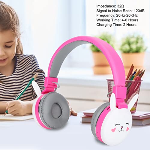 Children’s Headset Cute Animals Bluetooth 5.0 Kids Headphones with Mic for Children(Bunny) | The Storepaperoomates Retail Market - Fast Affordable Shopping