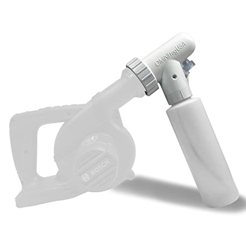 OmniFog ULV Cold Fogger – Adapter for Milwaukee, Makita, Ryobi, Bosch, and Most Major Brand Blowers – Adjustable 10-110 Micron Mister Fog, Fertilize or Clean (16 OZ Adapter & Reservoir)