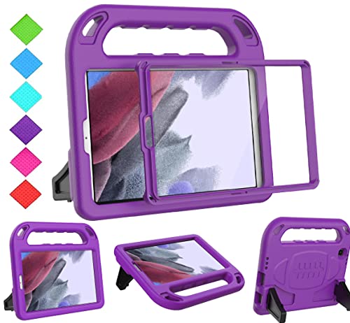 BMOUO Kids Case for Samsung Galaxy Tab A7 Lite 8.7″ 2021(SM-T220/T225),Tab A7 Lite Case with Built-in Screen Protector, Shockproof Handle Stand Kids Case for Samsung Galaxy Tab A7 Lite 2021, Purple