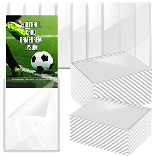 Bercoor 40 Pack Hard Card Sleeves, Trading Card Holder with Film, Toploaders and Clear Protective Sleeves for Collectible Trading Cards, Baseball Card and Sports Cards