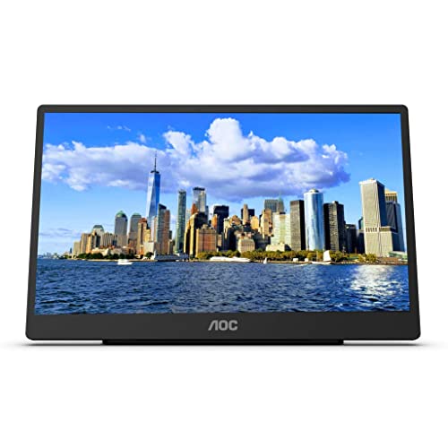 AOC 16T2 15.6-Inch Full HD Touchscreen IPS USB-C & Micro HDMI Portable Display (Renewed)