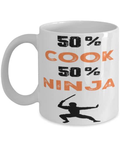 Cook Ninja Coffee Mug,Cook Ninja, Unique Cool Gifts For Professionals and co-workers