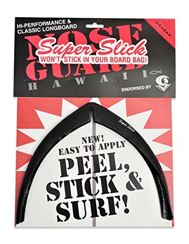 Surf Co Super Slick Longboard Nose Guard Kit (Black, Longboard)