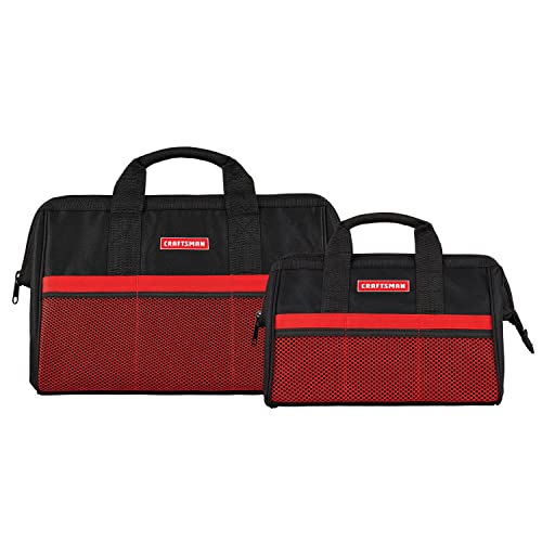 CRAFTSMAN CMST513518 13-in & 18-in Zippered Tool Bag Combo , Black