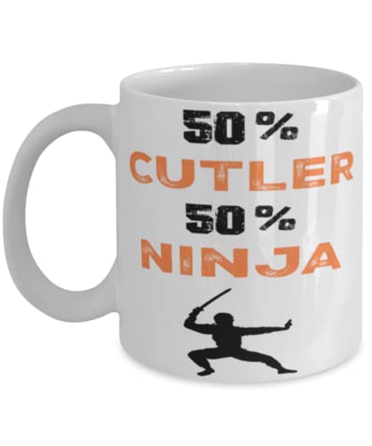Cutler Ninja Coffee Mug,Cutler Ninja, Unique Cool Gifts For Professionals and co-workers