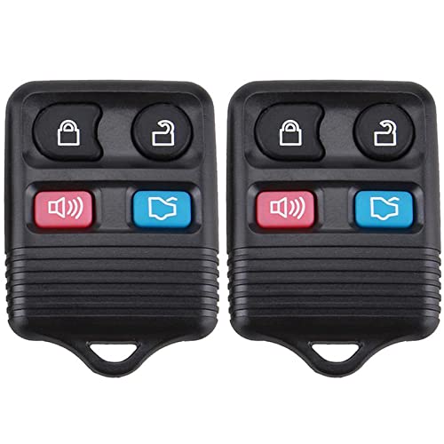 Keyless Entry Remote Control Car Key Fob for 1998-2014 Ford Mustang Focus Expedition Explorer 2001-2012 Ford Escape (CWTWB1U345 GQ43VT11T) Set of 2