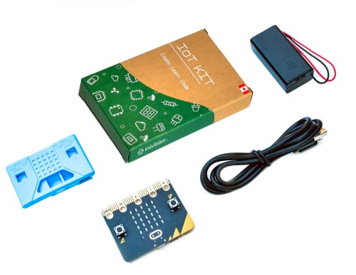 Micro:bit V2 Starter Kit, BBC Micro Bit Official Latest Version V2.2 Board with Silicone Protective Case, Built-in Speaker and Microphone