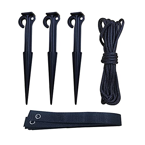 LanM Epoch Tree Staking Kit with Tree Strap ，Include3 Tree Stakes Support 3 Fixed Tree Straps 13ft Strong Rope ,Stree Supports for Leaning Tree Garden Plant Fixed and Outdoor Courtyards Gardening .