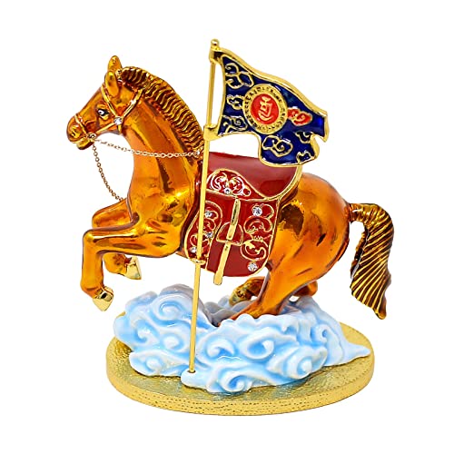 2022 Sky Horse with Flag of Success Desk Ornaments Decoration for Home Office W4938