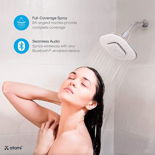 Atomi Removable Magnetic Bluetooth Speaker Showerhead | The Storepaperoomates Retail Market - Fast Affordable Shopping