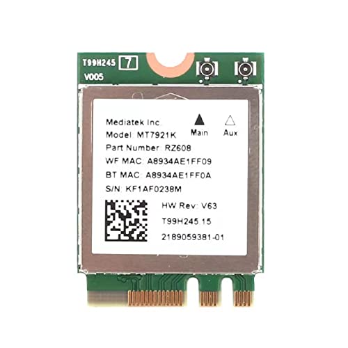 OKN WiFi 6 Card AX3000 M2 WiFi Module with BT 5.1 and WPA3 Security, M2 WiFi Card for Laptop Supports Windows 11/10