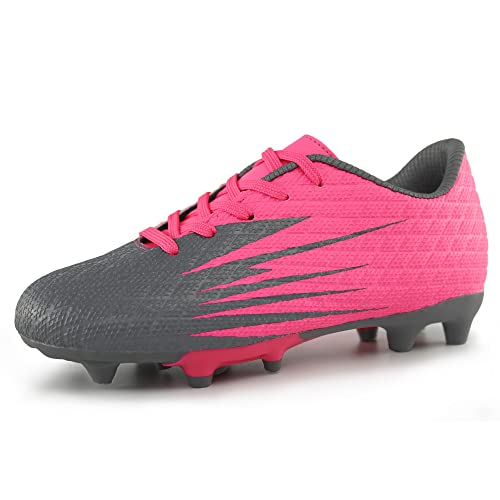 Hawkwell Boys Girls Outdoor Soccer Cleats,Pink PU,2 M US | The Storepaperoomates Retail Market - Fast Affordable Shopping