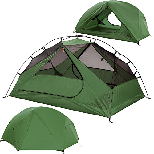 Clostnature 2 Person Backpacking Tent – Lightweight Two Person Tent for Backpacking, Easy Set Up Waterproof Camping Tent for Adults, Kids, Scouts, Large Size Outdoor, Hiking, Mountaineering Gear