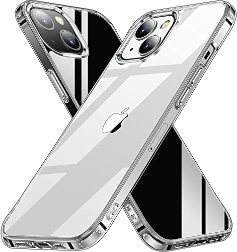 AEDILYS Shockproof for iPhone 13 Mini Case,[ NOT-Yellowing][12FT Military Grade Drop Protection] [Scratch-Resistant], Slim Non-Slip iPhone 13 Mini Phone Case- Clear