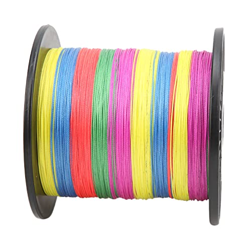 Entatial Braid Fishing Line, Lightweight Fishing Line High Reliability for Fishing(No. 4.5 Colorful 10 Meters 1 Color)