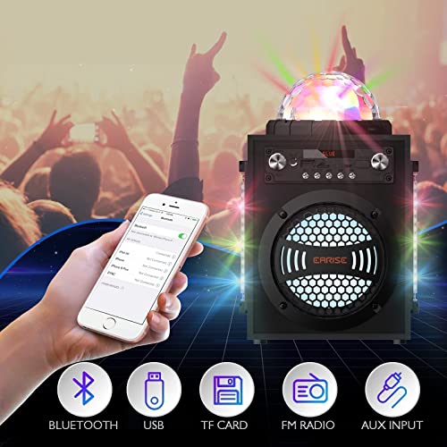 EARISE T12 Pro Karaoke Machine with Room-Filling Lights + W1 Wired Dynamic Vocal Microphone | The Storepaperoomates Retail Market - Fast Affordable Shopping