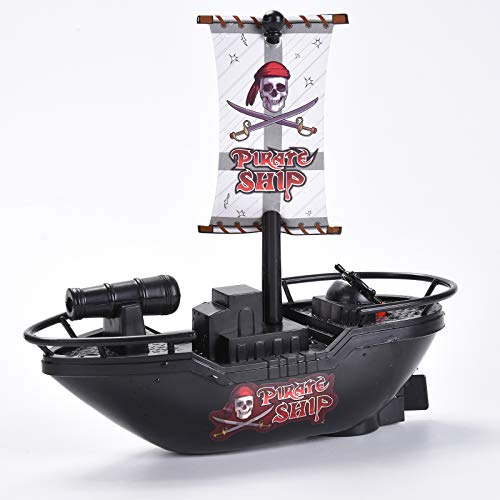 Pool Pirate Toy Boat Bath Toys – Children’s Toy Boat，Pirate Yacht Toy in Bath Tub, Gift for Kids Pool Toy，It Can Travel After Loading The Batteries