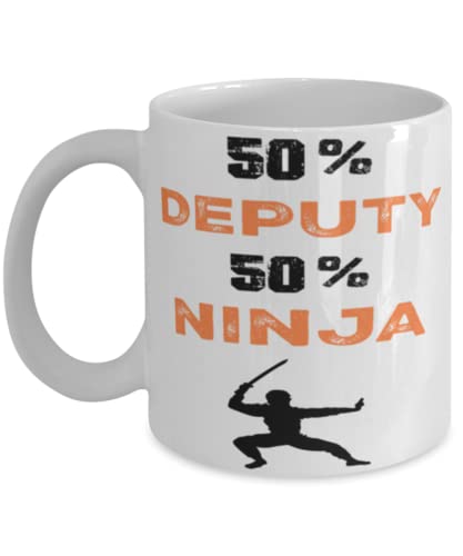 Deputy Ninja Coffee Mug,Deputy Ninja, Unique Cool Gifts For Professionals and co-workers