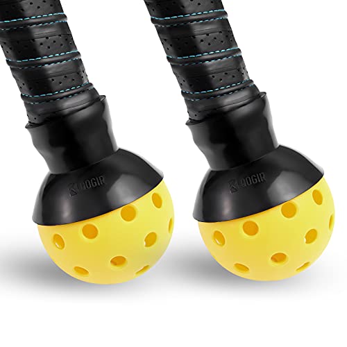 EASYPICK Pickleball Ball Retriever Picker Upper: Fits All Standard Paddles, Easy Attaches to The Way Pick Up Balls Without Bending Over, Black (2 Pack)